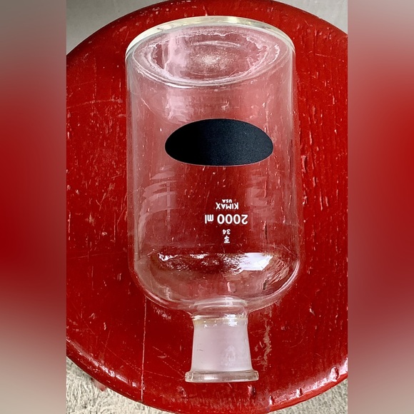 Vintage KIMAX 2000 ml Borosilicate Serum Bottle Laboratory Beaker - Picture 10 of 11